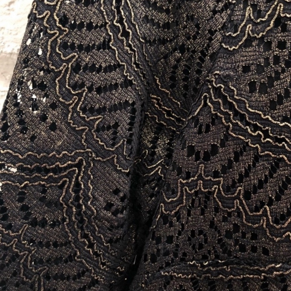 NWOT - Francesca's - Classic Black and Gold Dress - Size Large - Picture 2 of 7
